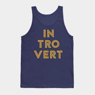 Introvert - Yellow Print Tank Top